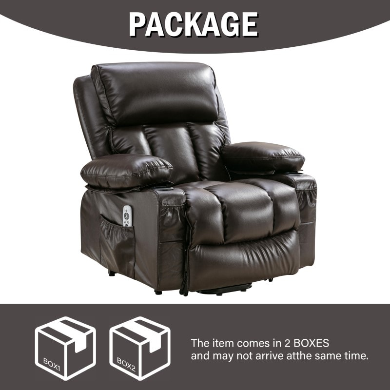 XDL23 Power Lift Recliner Chair With Heat And Massage And Cup